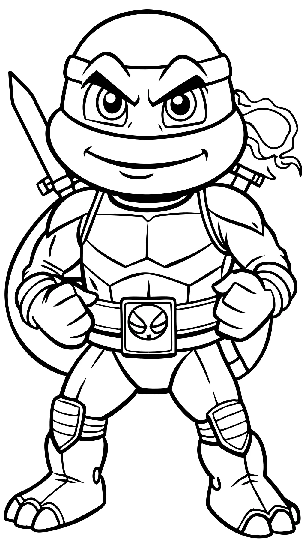 coloriage Raphael Ninja Turtle